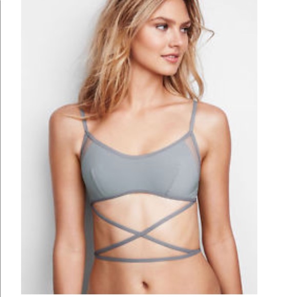 VS Mesh trim Spaghetti Strap Bralette - Picture 3 of 5